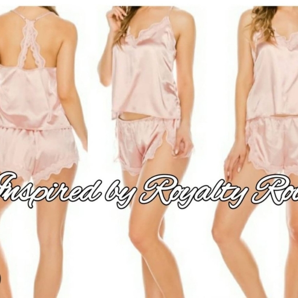 2 Piece Satin Pajamas Set - Picture 5 of 5